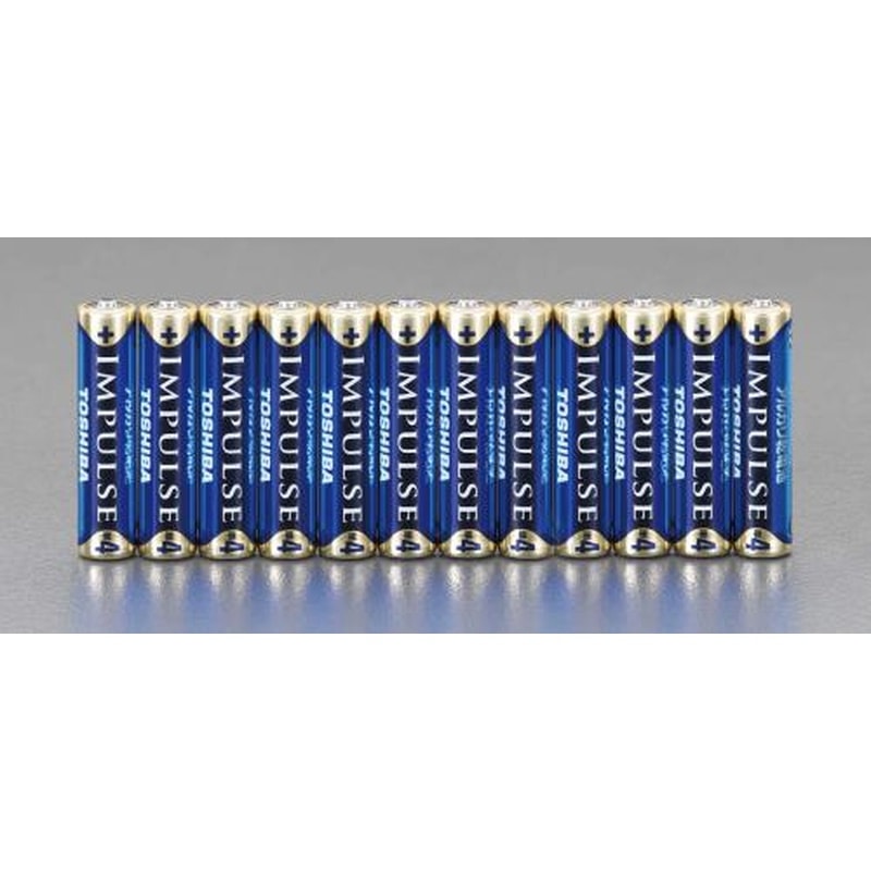 エスコ EA758YT-4B[単4x12本]アルカリ乾電池(IMPULSE) 1個（ご注文単位1個）【直送品】