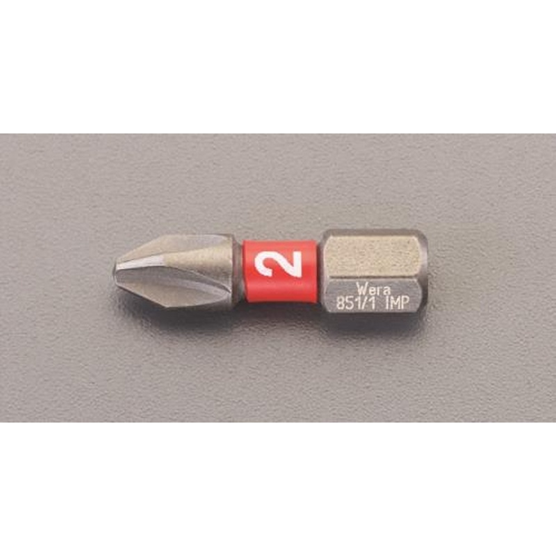 エスコ EA611MA-2 #2x25mm［＋]ドライバービット(ダイヤコート・インパクト用) 1個（ご注文単位1個）【直送品】