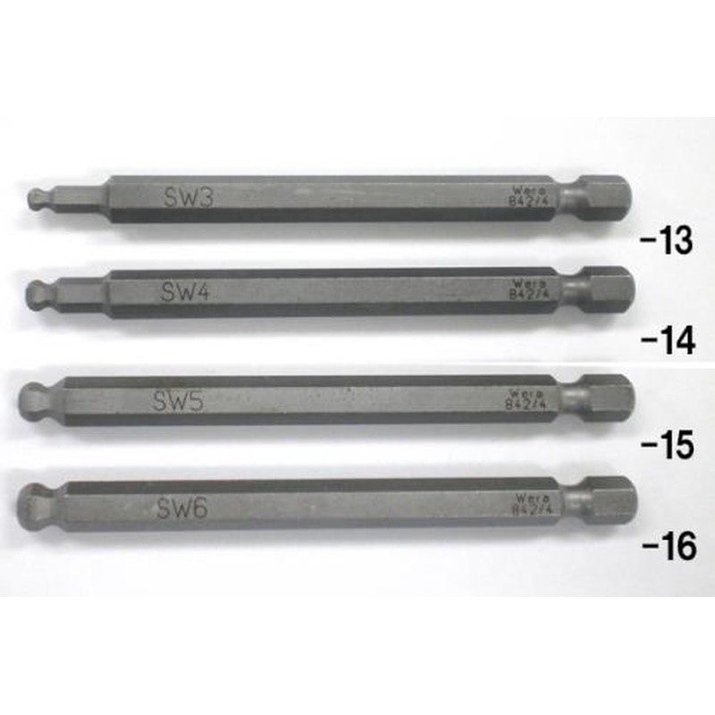 エスコ EA611GN-16 6.0x89mm［BallHex]ドライバービット 1個（ご注文単位1個）【直送品】