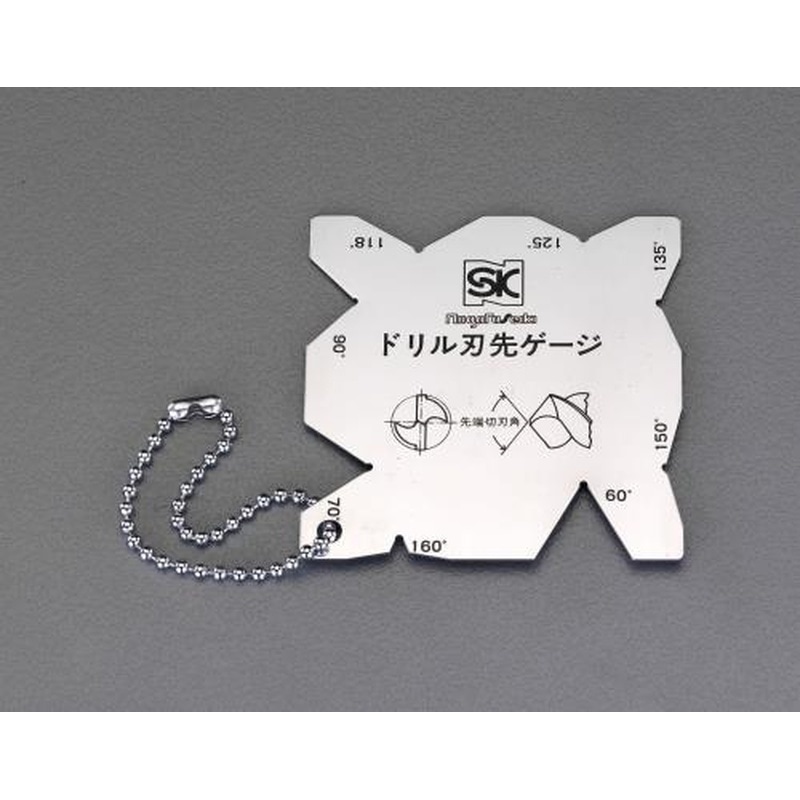 エスコ EA725SD-16 60°-160°ドリルポイントゲージ 1個（ご注文単位1個）【直送品】