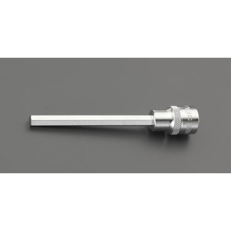 エスコ EA618JG-6 3/8”DR/6x100mm［INHEX]ビットソケット 1個（ご注文単位1個）【直送品】