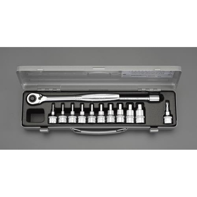 エスコ EA618KT-100B 1/2”DR/1/8”-9/16”［INHEX]ビットソケット 1個（ご注文単位1個）【直送品】