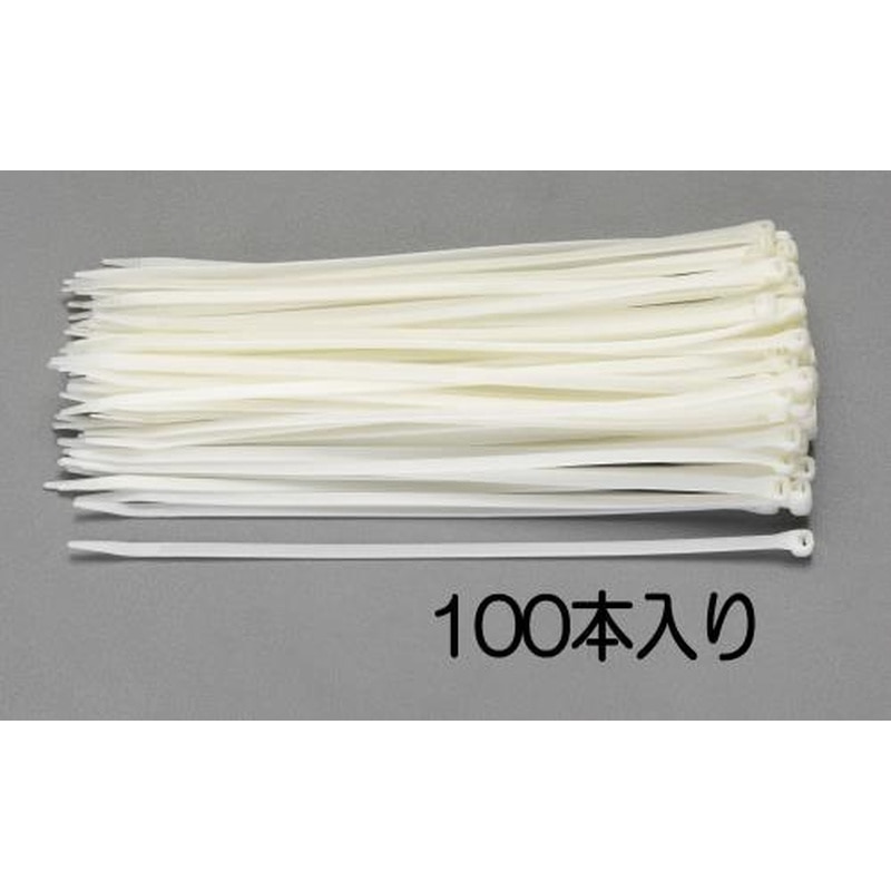 エスコ EA475AS-80 79x2.3mm結束バンド(100本) 1個（ご注文単位1個）【直送品】