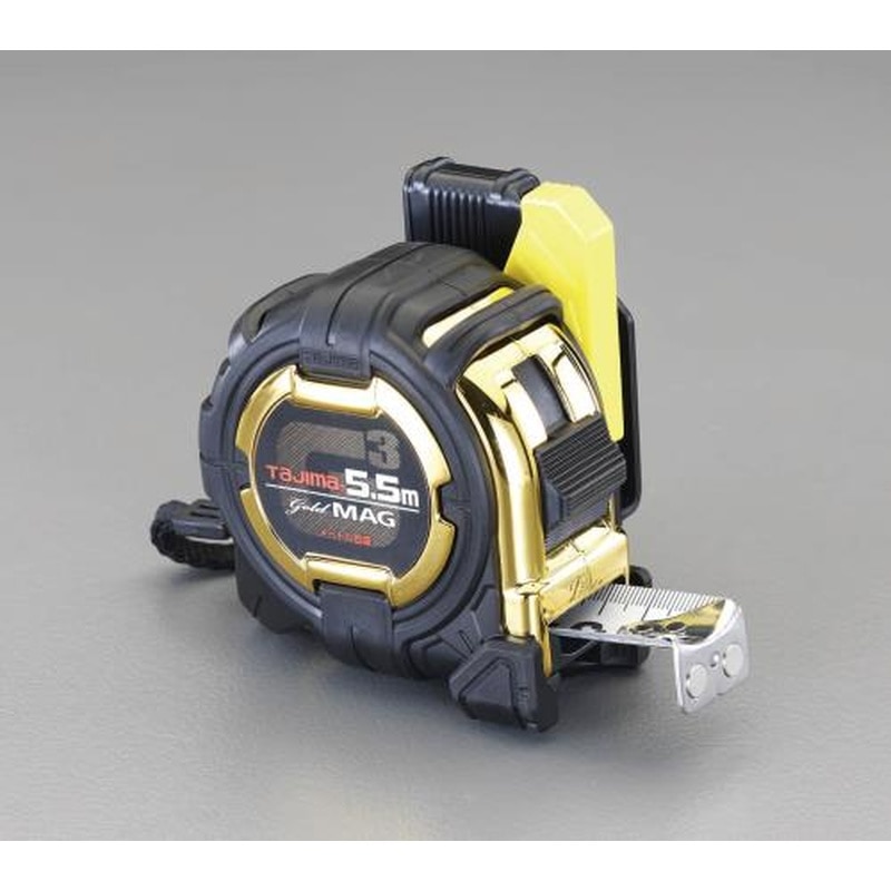 エスコ EA720JN-255 27mmx5.5mメジャー(強力テープ/ホルダー付) 1個(ご注文単位1個)【直送品】