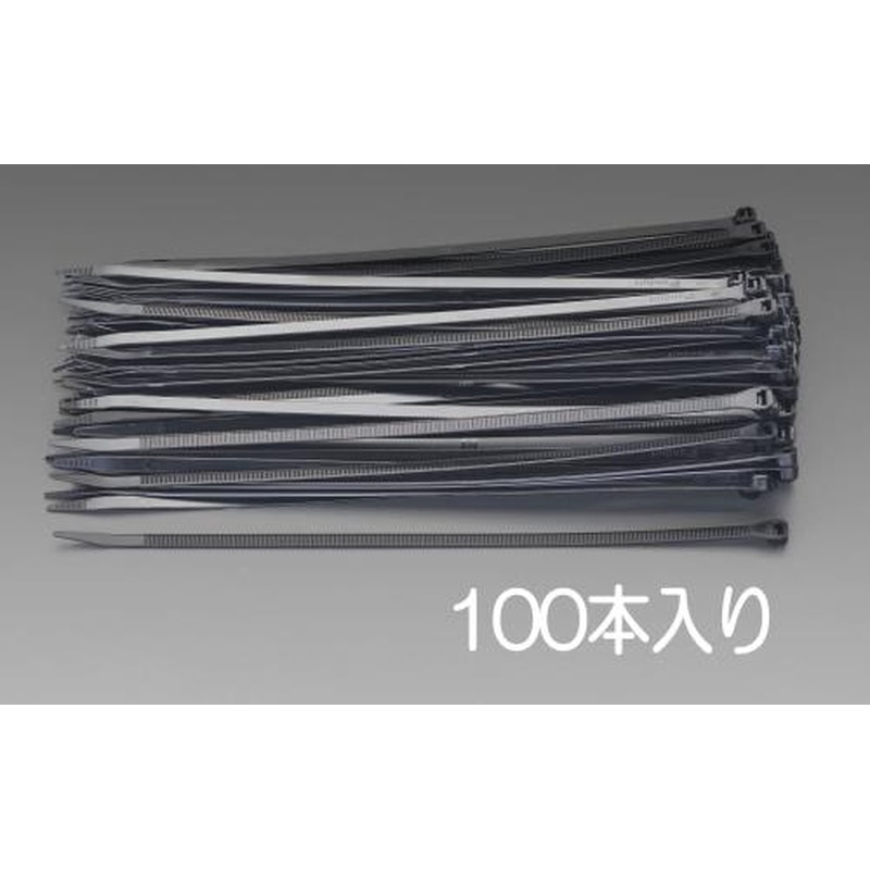 エスコ EA475AT-100 106x3.0mm結束バンド(耐候性/100本) 1個（ご注文単位1個）【直送品】