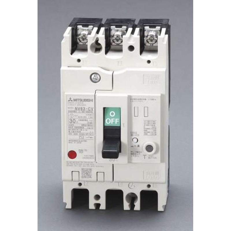 エスコ EA940MN-32 AC100-440V/20A/3極漏電遮断器(フレーム60) 1個(ご注文単位1個)【直送品】