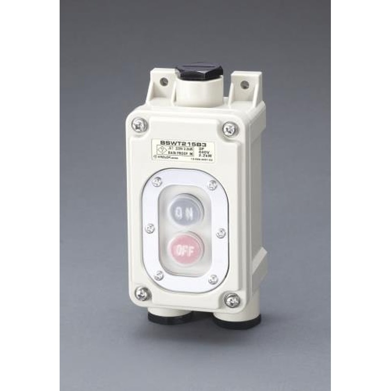 エスコ EA940DF-88 30A/3P三相押しボタン開閉器(強力防雨形) 1個（ご注文単位1個）【直送品】