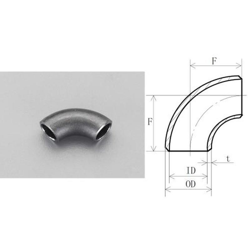 エスコ EA469GA-6 3/4”溶接90゜エルボ 1個（ご注文単位1個）【直送品】