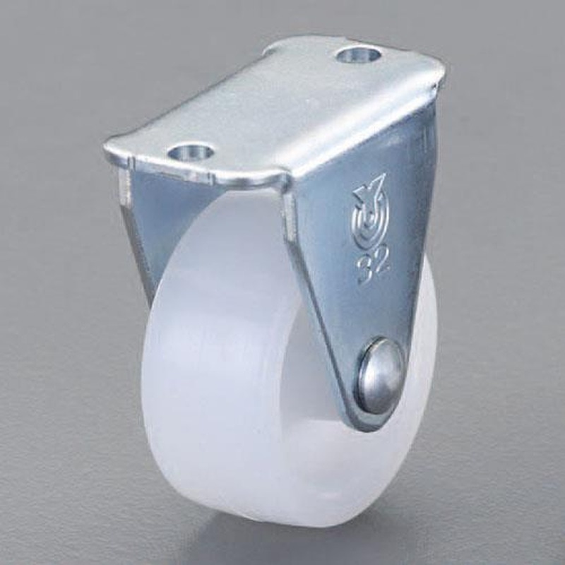 エスコ EA986PF-6 25mmキャスター(固定金具・ナイロン車輪) 1個(ご注文単位1個)【直送品】