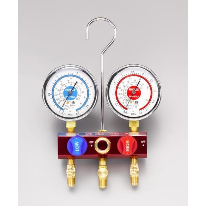 エスコ EA101TR-7[R32・R410A]ボールバルブ式マニホールド 1個（ご注文単位1個）【直送品】