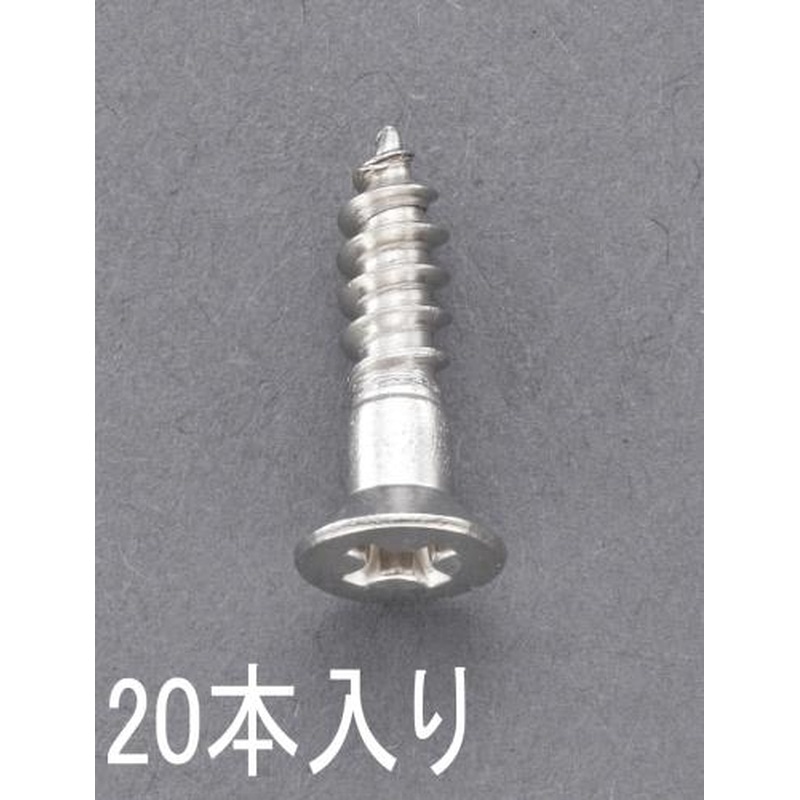 エスコ EA949ED-211 2.1x10mm皿頭木ねじ(ステンレス製/20本) 1個（ご注文単位1個）【直送品】