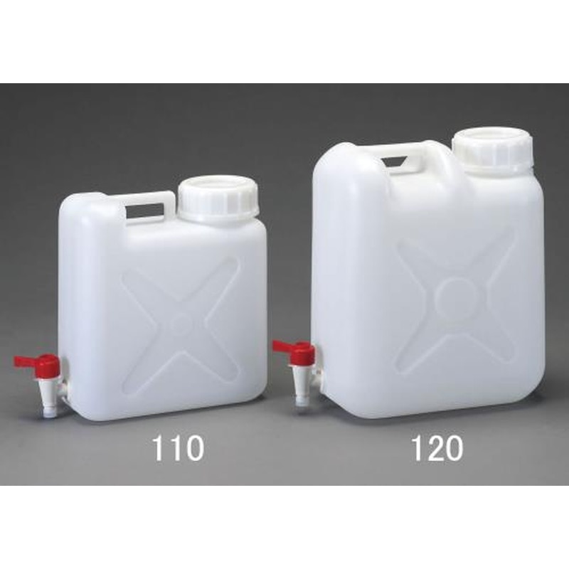 エスコ EA508AV-120 20L広口ポリタンク(ケミカルコック付) 1個（ご注文単位1個）【直送品】