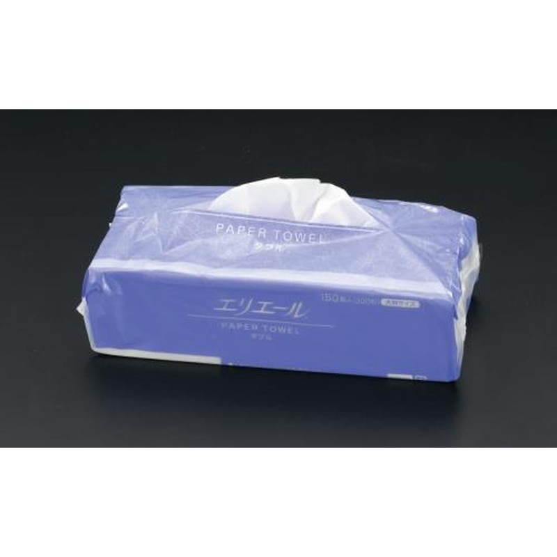 エスコ EA929AE-10 230x248mmペーパータオル(150組) 1個（ご注文単位1個）【直送品】