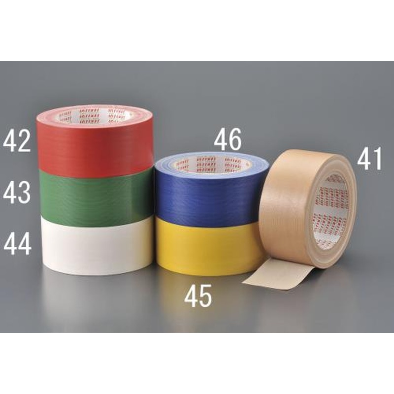 エスコ EA944ND-42 50mmx25m布粘着テープ(赤) 1個(ご注文単位1個)【直送品】