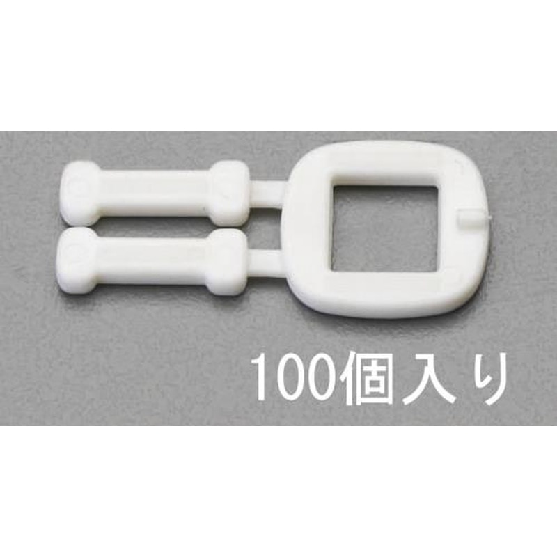 エスコ EA628PM-116 15.5mmPPバンド用バックル(100個) 1個(ご注文単位1個)【直送品】