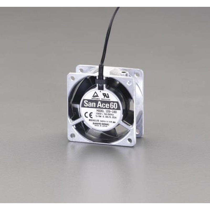 エスコ EA940DY-2 60x60mm/38mm(AC100V)ファン 1個(ご注文単位1個)【直送品】