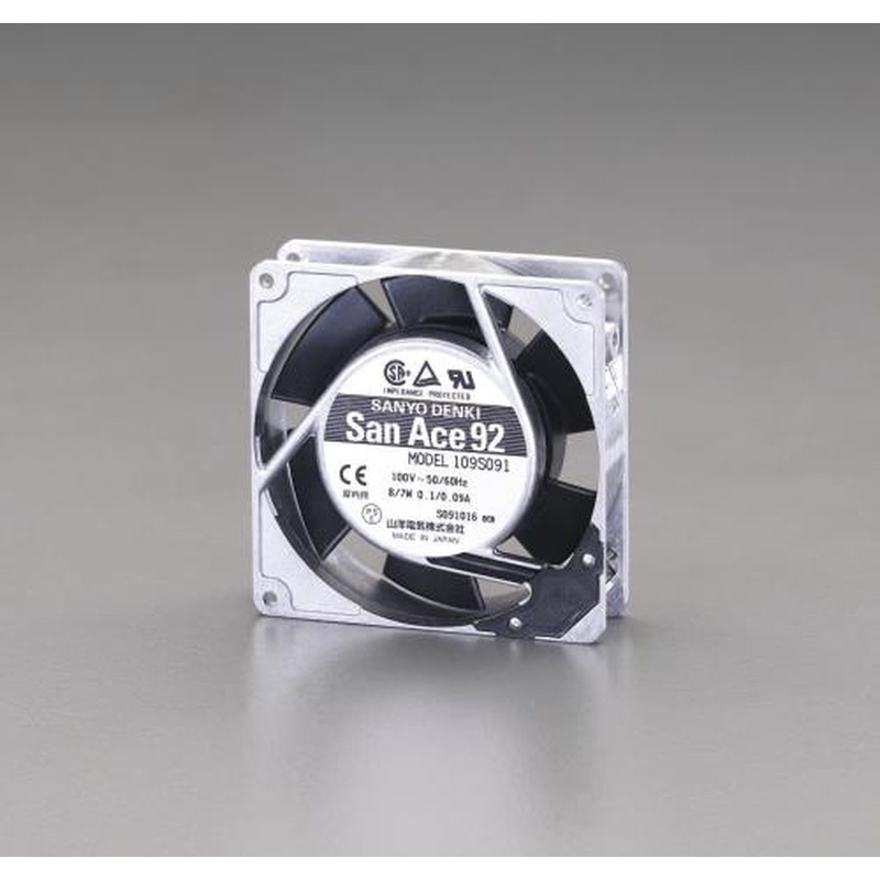 エスコ EA940DY-21 92x92mm/25mm(AC100V)ファン 1個(ご注文単位1個)【直送品】