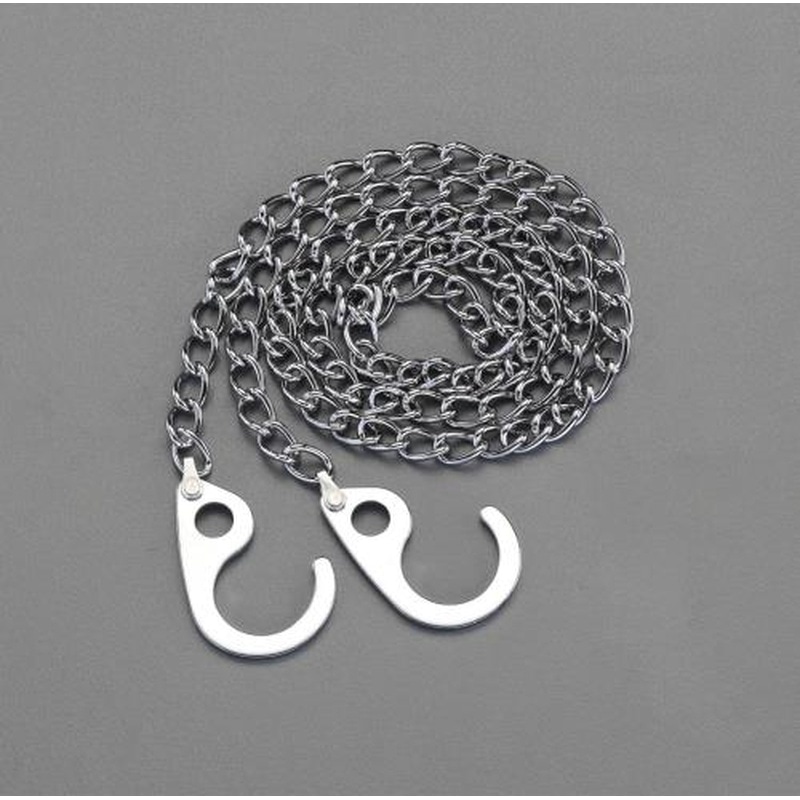 エスコ EA980TW-1.5 2.6mmx1.5mマンテルチェーン(両端フック付) 1個（ご注文単位1個）【直送品】