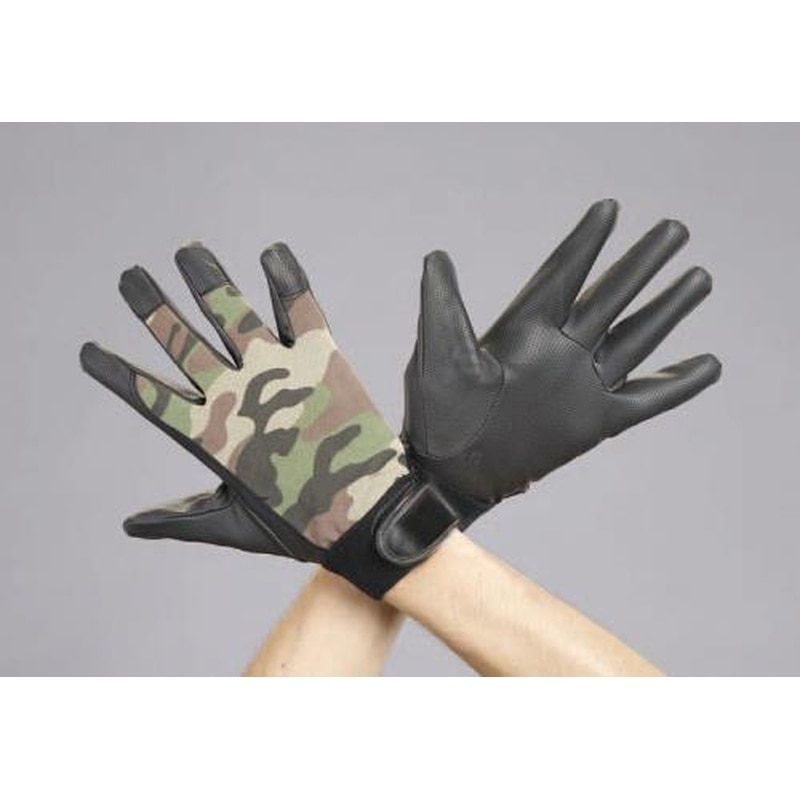 エスコ EA353BB-47[L]手袋(ポリウレタン・迷彩) 1個（ご注文単位1個）【直送品】