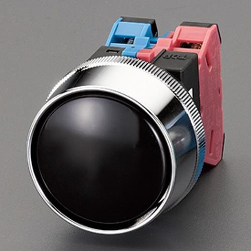 エスコ EA940D-26 1a-1b/30mm押しボタンスィッチ(大型フルガード/黒) 1個(ご注文単位1個)【直送品】