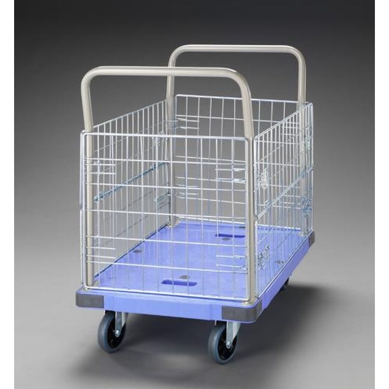 エスコ EA520B-55 914x600mm/300kg運搬車(メッシュカゴ付) 1個(ご注文単位1個)【直送品】
