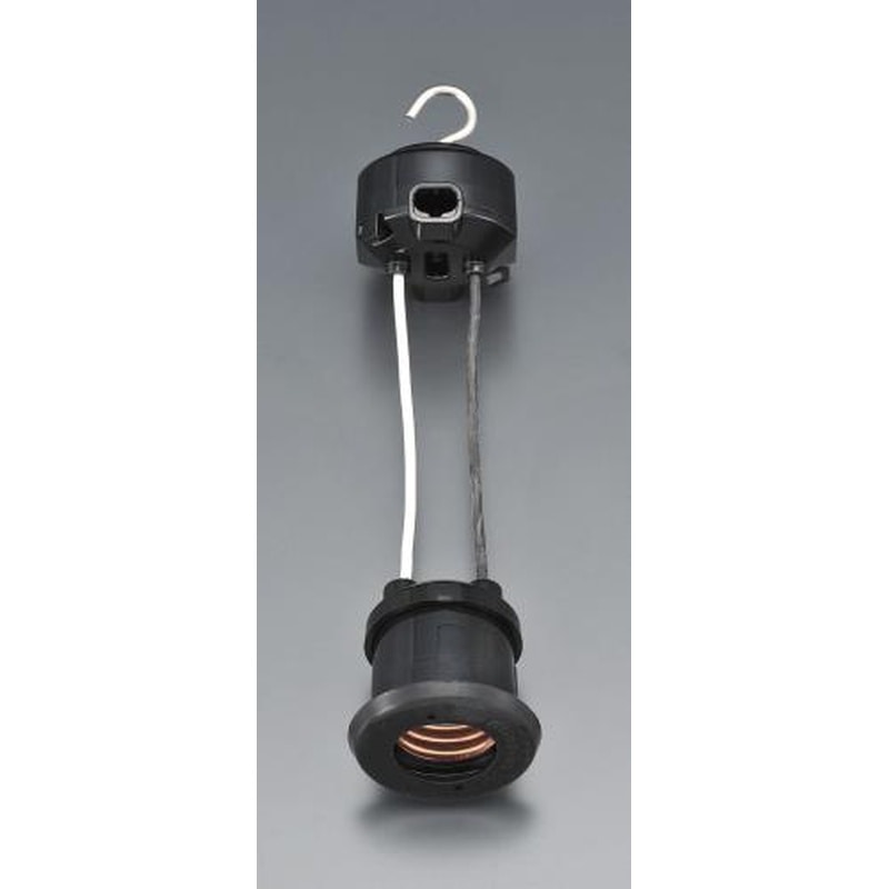 エスコ EA940C-53 E26口金［防雨型]吊下ソケット(ヒートン付) 1個（ご注文単位1個）【直送品】