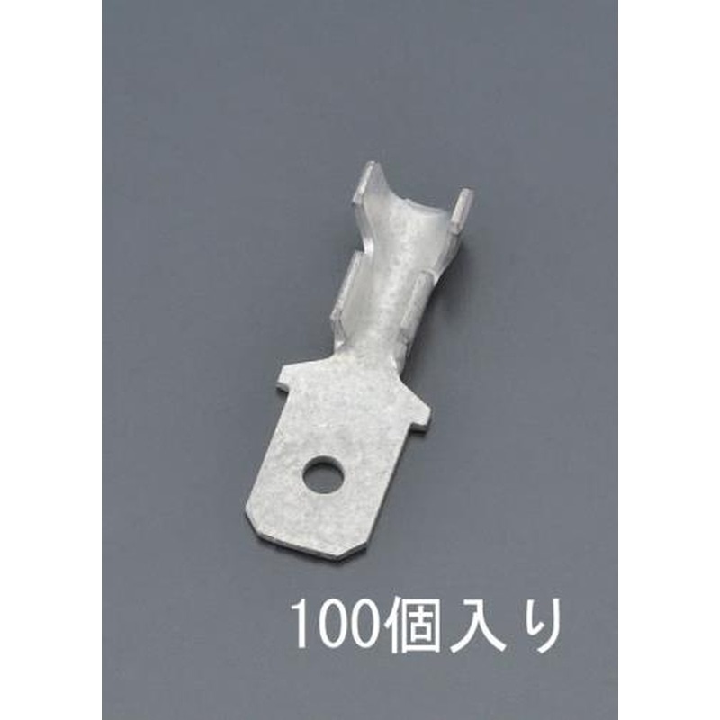 エスコ EA538RA-47 0.5-1.25m㎡250ファストンプラグ(100個) 1個（ご注文単位1個）【直送品】