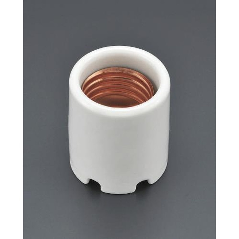 エスコ EA940C-33 E26口金電球用ソケット(磁器製) 1個(ご注文単位1個)【直送品】