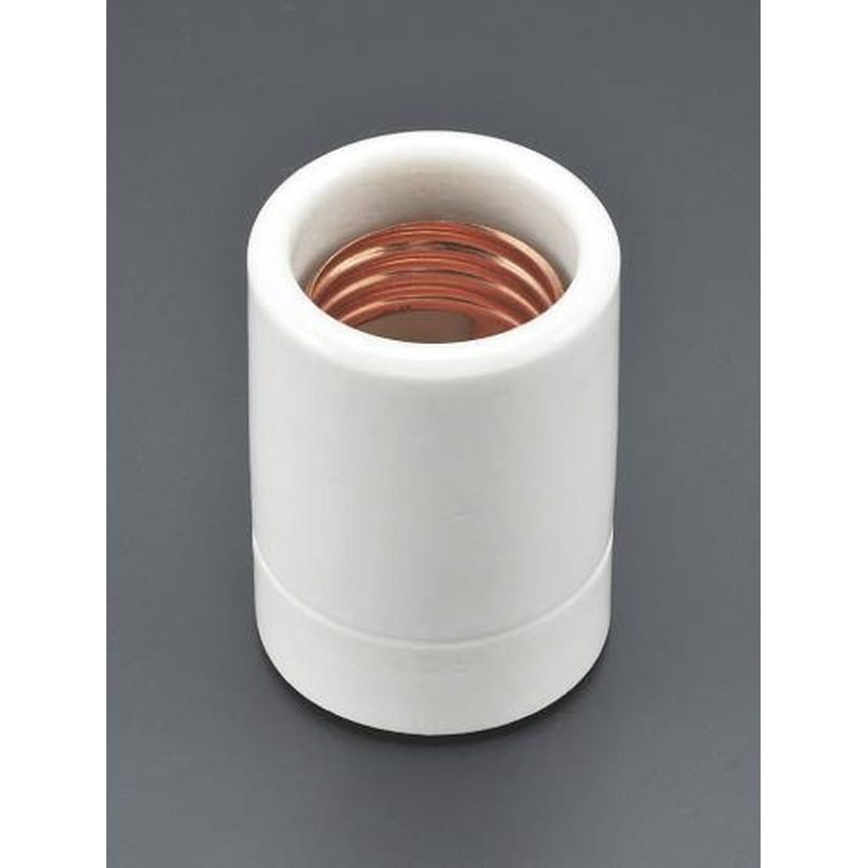 エスコ EA940C-34 E26口金電球用ソケット(二段式・磁器製) 1個(ご注文単位1個)【直送品】