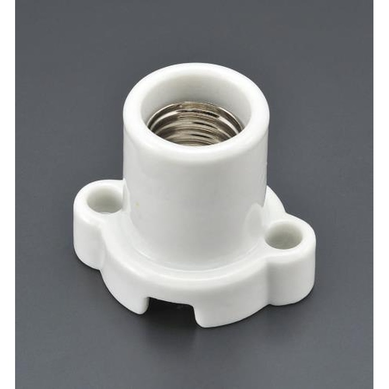 エスコ EA940C-38 E17口金レセップ(磁器製) 1個(ご注文単位1個)【直送品】