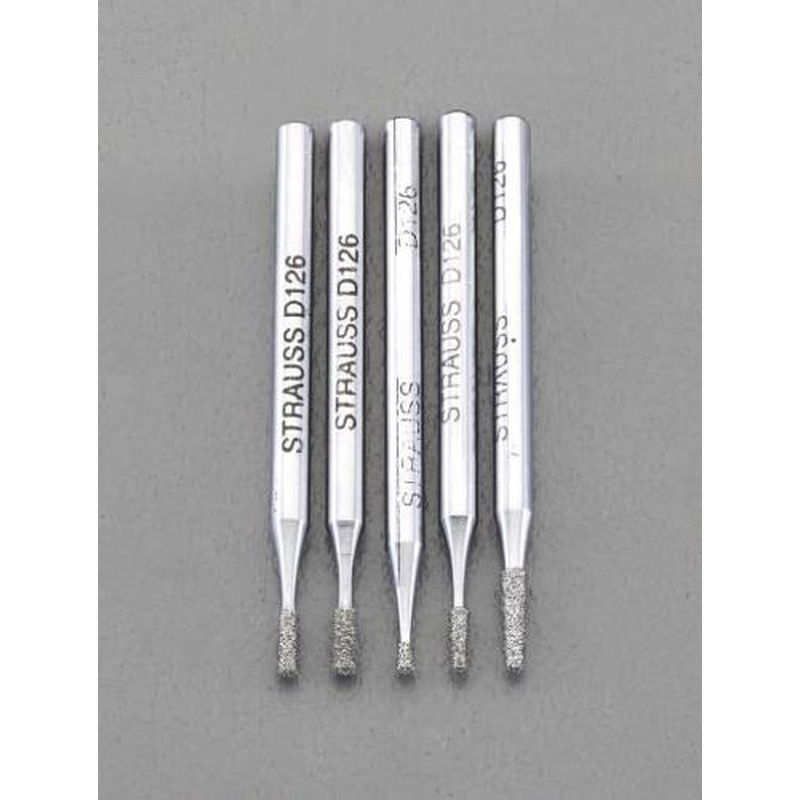 エスコ EA819SY-37 5本組ダイヤモンドバー(3mm軸) 1個(ご注文単位1個)【直送品】
