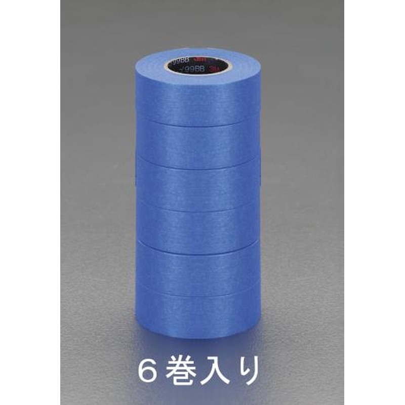 エスコ EA943MG-21 21mmx18mマスキングテープ(コンクリートシーリング用/6巻) 1個（ご注文単位1個）【直送品】