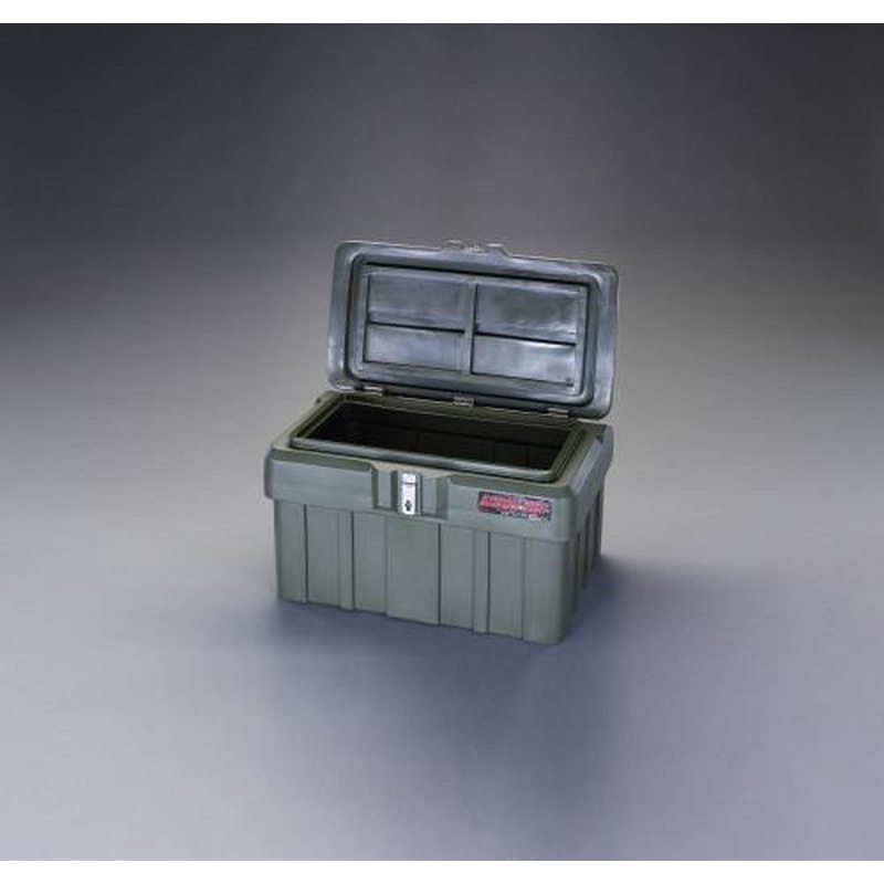 エスコ EA960AC-3D 1110x615x530mm収納ケース(樹脂製/OD色) 1個(ご注文単位1個)【直送品】