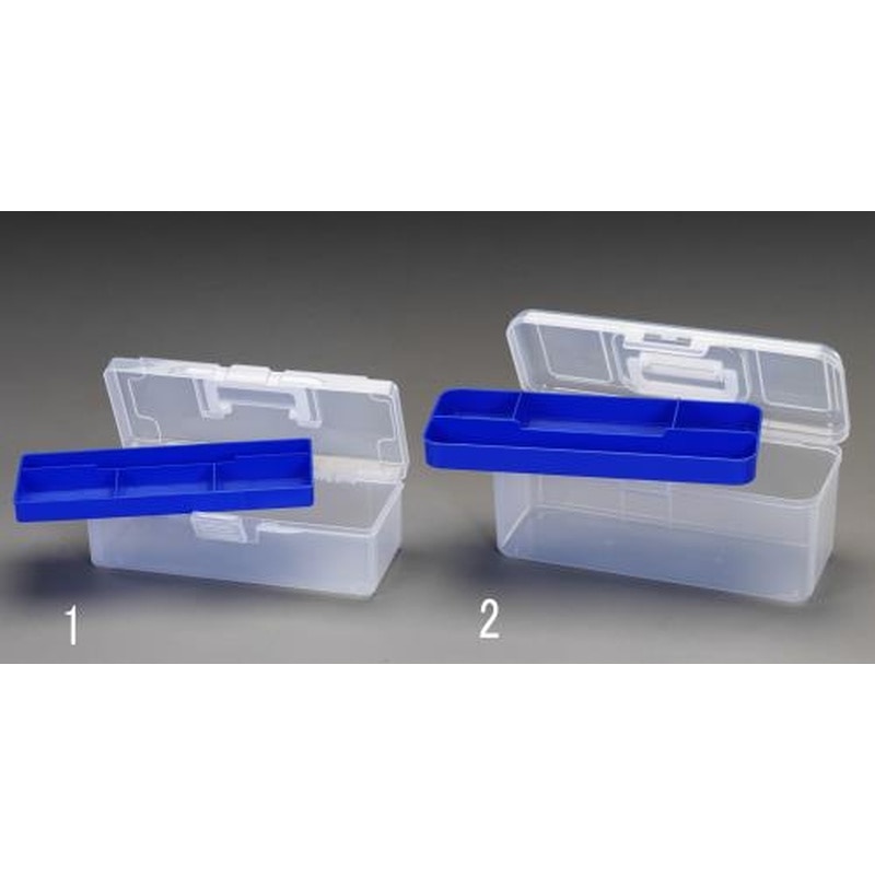 エスコ EA505MD-1 322x128x100mm工具箱(中皿付) 1個（ご注文単位1個）【直送品】