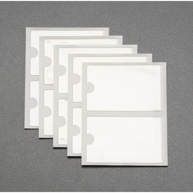 エスコ EA762CH-10 95x60mm粘着付名刺ホルダー(10枚) 1個（ご注文単位1個）【直送品】