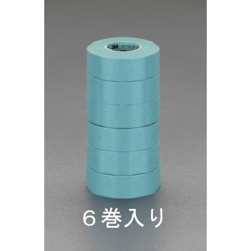 エスコ EA943MJ-21 21mmx18mマスキングテープ(サイディングシーリング/6巻) 1個（ご注文単位1個）【直送品】