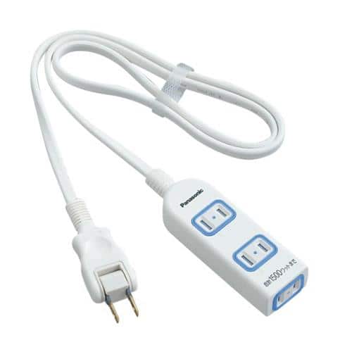 エスコ EA815GL-182 AC125V/15Ax 2m タップ(3口・防水扉付) 1個 (ご注文単位1個)【直送品】