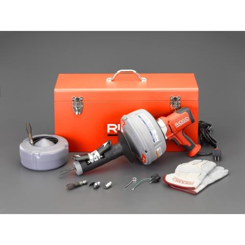 エスコ EA340RK-3 8mmx7.6m・9.5mmx10.7mドレンクリーナー(電動式) 1個（ご注文単位1個）【直送品】