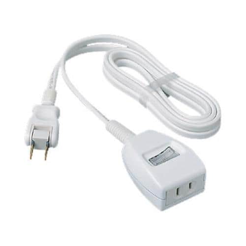 エスコ EA815GL-192 AC125V/15Ax 2m 延長コード(個別スイッチ付) 1個 （ご注文単位1個）【直送品】