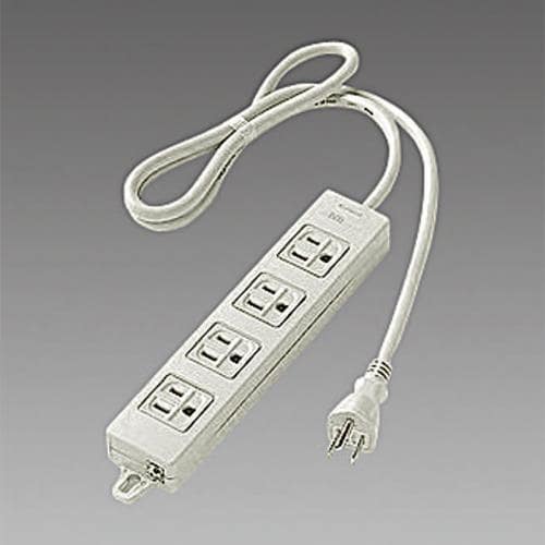 エスコ EA815GL-211 AC125V/15Ax 1m タップ(4口・接地・マグネット付) 1個 (ご注文単位1個)【直送品】