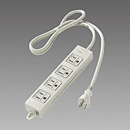 エスコ EA815GL-212 AC125V/15Ax 3m タップ(4口・接地・マグネット付) 1個 （ご注文単位1個）【直送品】