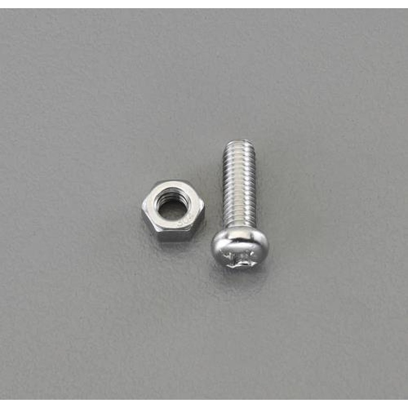 エスコ EA949NR-1 M4-M6ゆるみ止ナベ小ねじセット(ステンレス製) 1個（ご注文単位1個）【直送品】