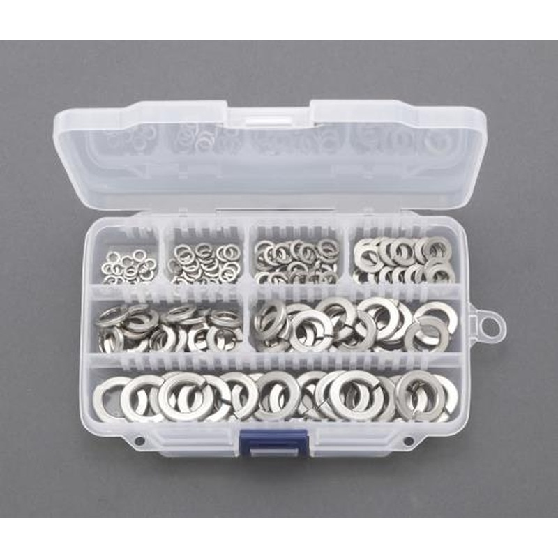 エスコ EA949LY-3 M3-M12スプリングワッシャーセット(ステンレス製) 1個（ご注文単位1個）【直送品】