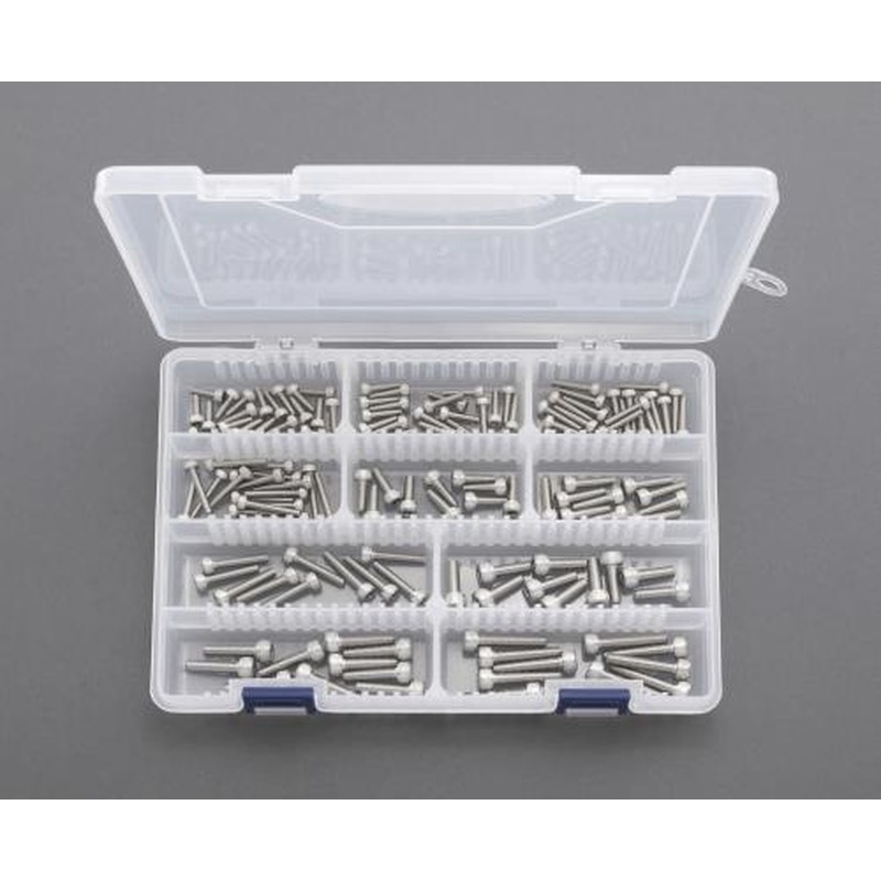 エスコ EA949AD-19 M3・M4・M5六角穴付ボルトセット(ステンレス製) 1個（ご注文単位1個）【直送品】