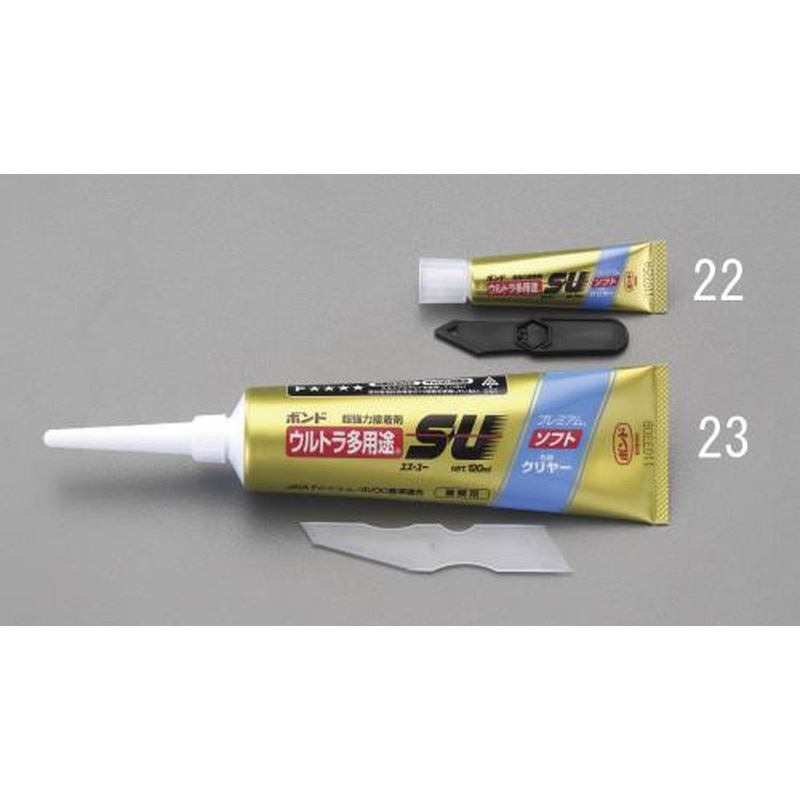 エスコ EA935B-23 120mlウルトラ多用途接着剤(ソフト/クリヤー) 1個（ご注文単位1個）【直送品】