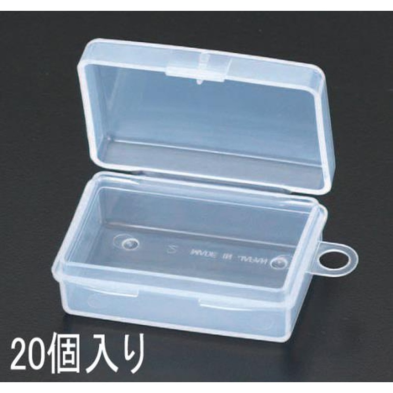 エスコ EA508MA-33E 66x51x28mm小物箱(20個) 1個（ご注文単位1個）【直送品】