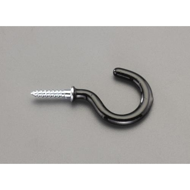 エスコ EA951BU-32A 4.0x32mmねじ付フック(コーティング付/4個) 1個（ご注文単位1個）【直送品】