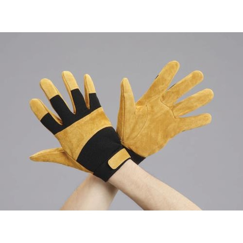 エスコ EA353BC-51A[M]手袋(牛革) 1個（ご注文単位1個）【直送品】