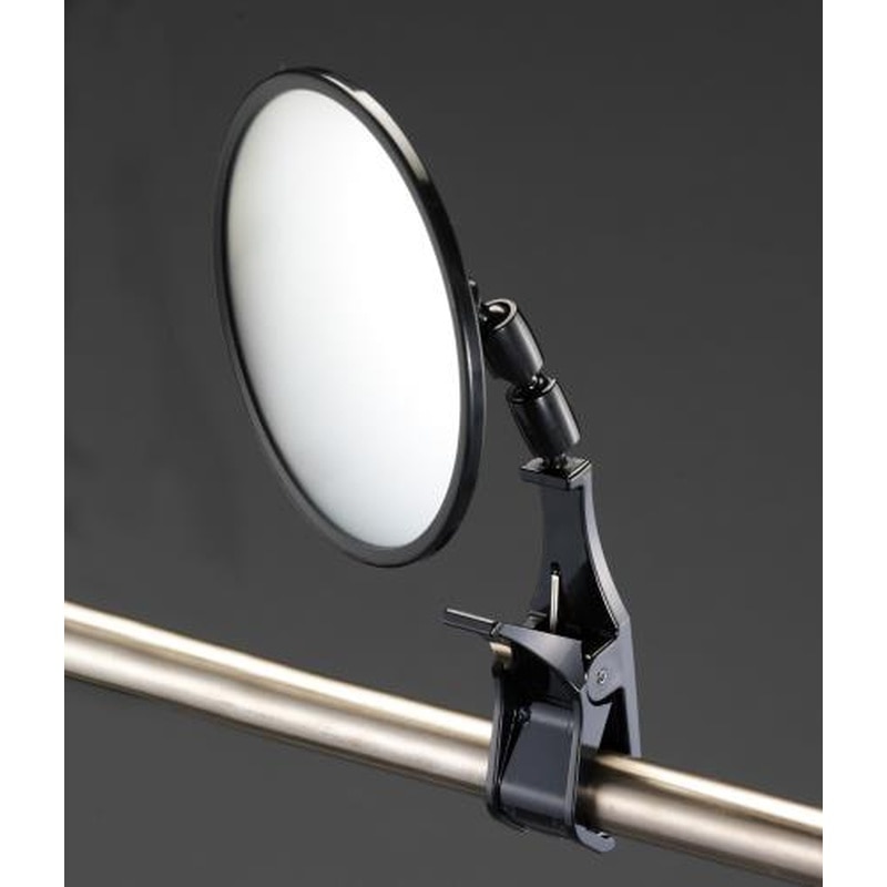 エスコ EA724Z-13D φ148mm凸面ミラー(クリップ付/黒) 1個(ご注文単位1個)【直送品】