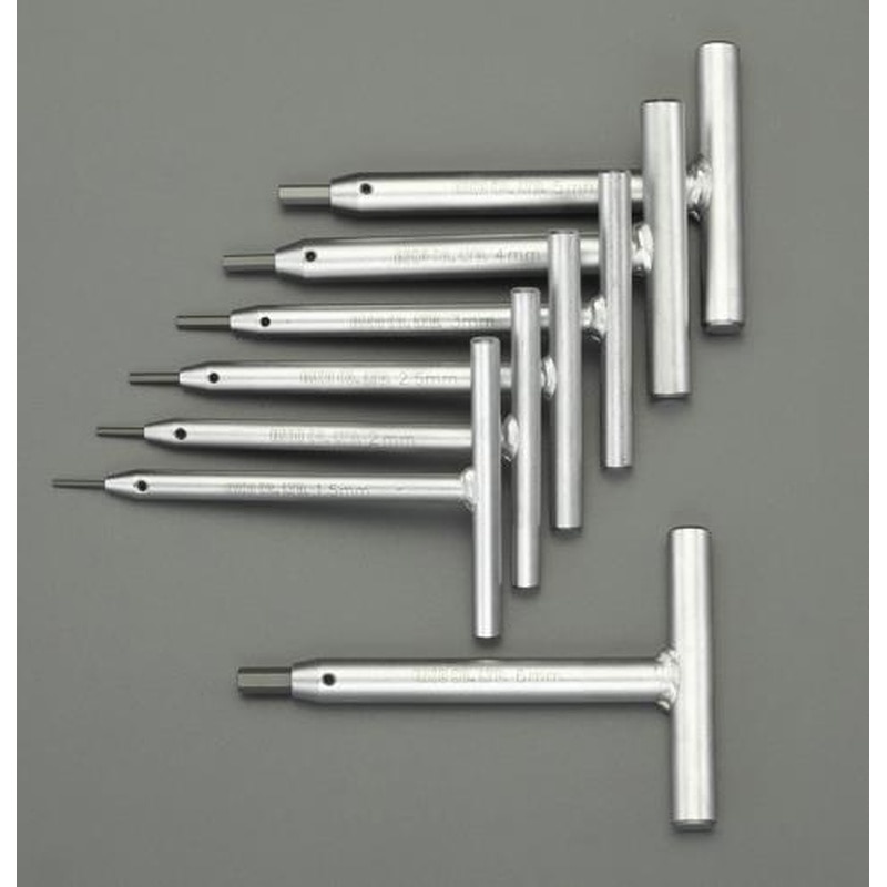 エスコ EA573EF 1.5-6.0mm/7本組［Hexagon]T型レンチ 1個（ご注文単位1個）【直送品】